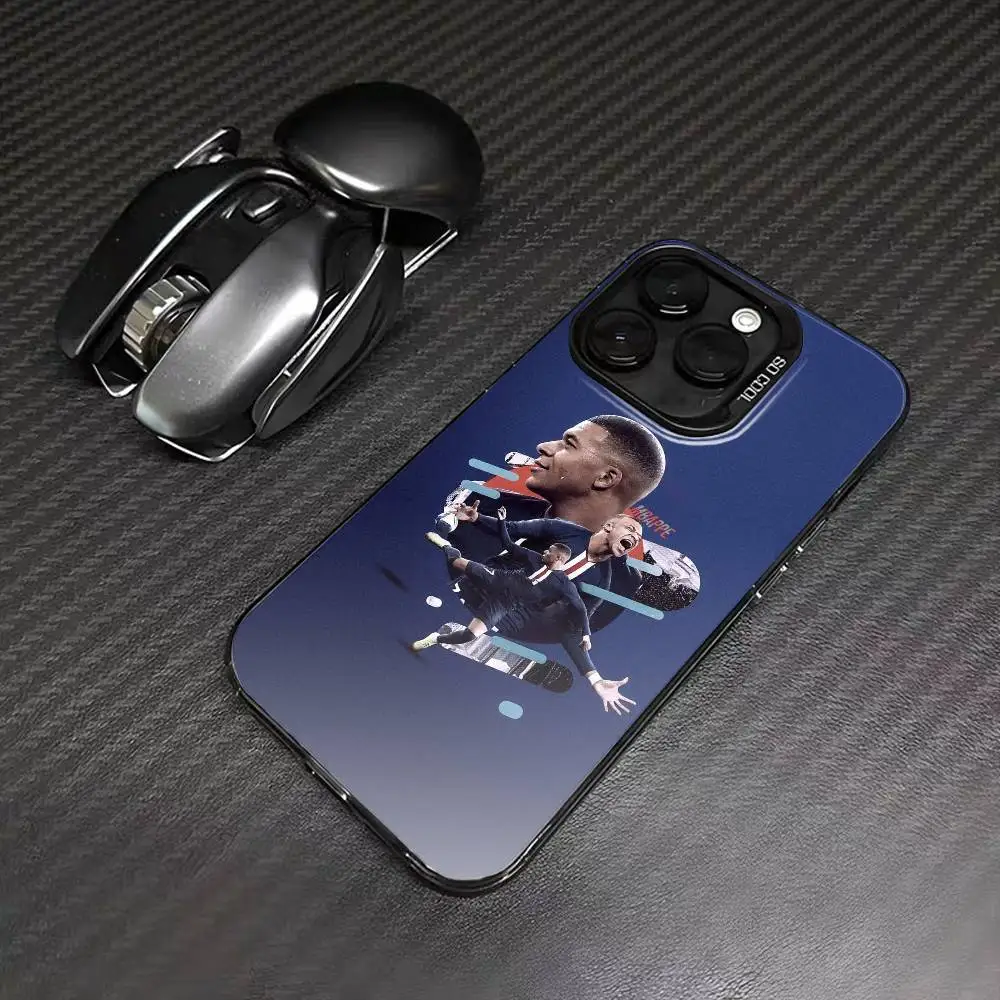 Football Star Cool M-MbappeS-S Phone Case For IPhone 16 17 15 14 12 13 Pro Max Black Color Shockproof Cover