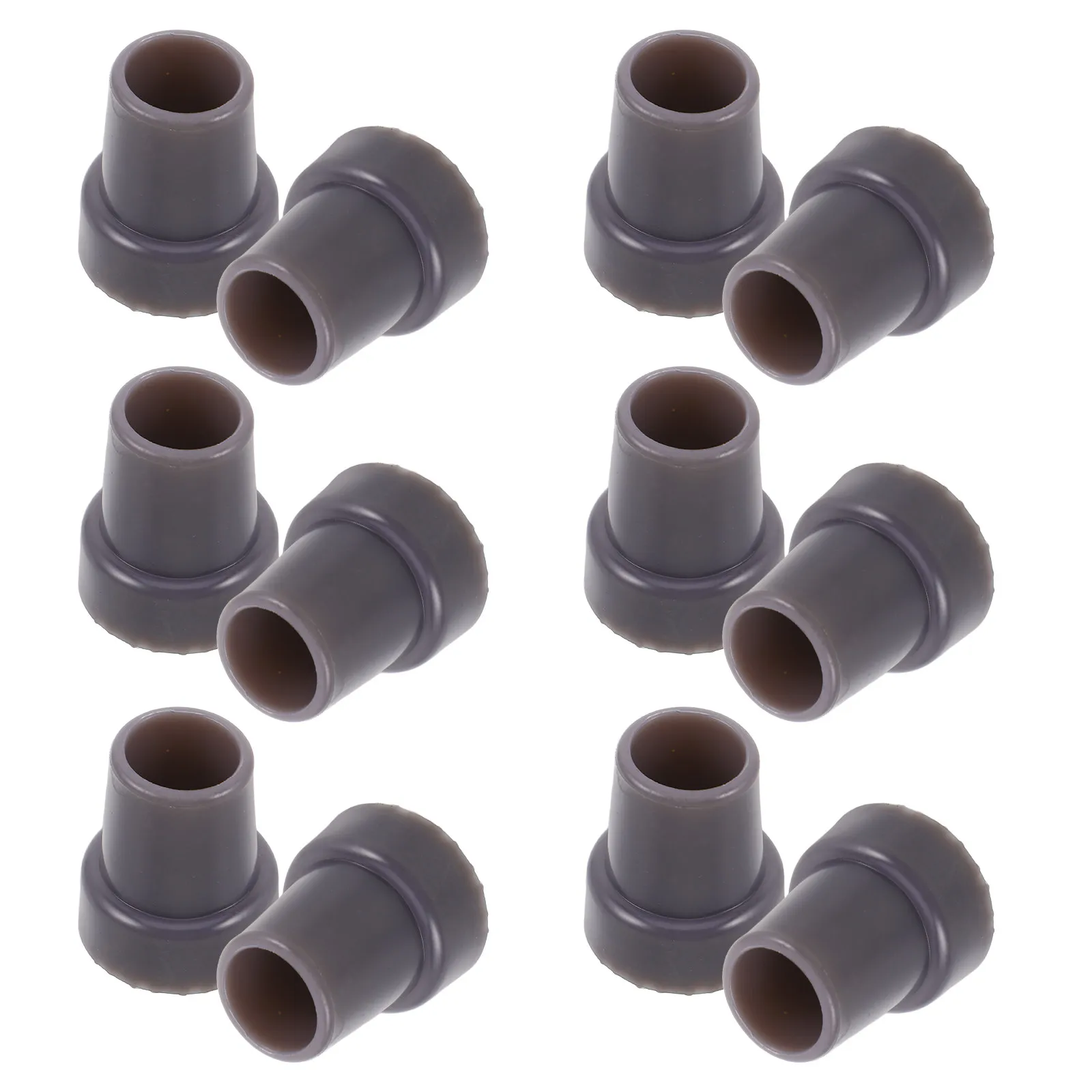 12Pcs Heavy Duty Cane Tips Rubber 22Mm Black Non Slip Replacement Walking Stick Crutches Feet for Seniors Mobility