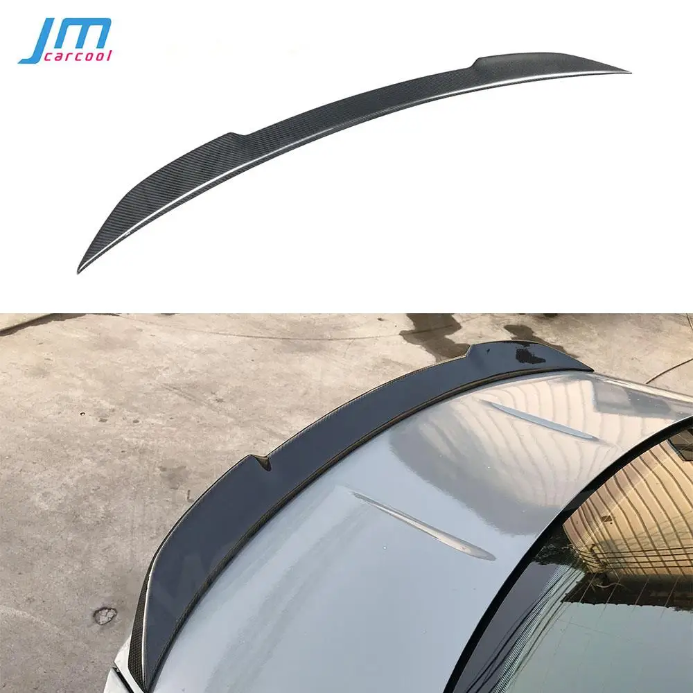 

For BMW 4 Series F82 M4 Coupe 2Door 2014 - 2017 Rear Trunk Spoiler Carbon Fiber CS Style Boot Duck Spoiler FRP Wings Car Sticker