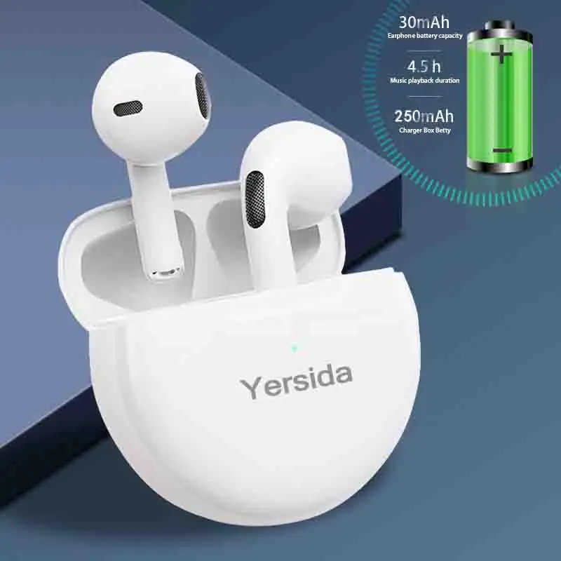 Yersida HT38 TWS Earphone Wireless Bluetooth HeadphonesTouch Mini Headset Dual Mic Stereo Earbuds Suitable for Apple And Android image 2