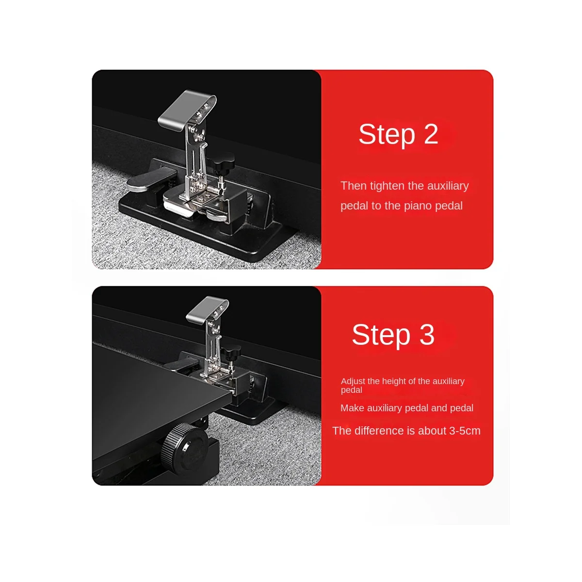 

Piano Pedal Extender for Kid Adjustable Height Heighten Children Piano Teaching Aid Accessory