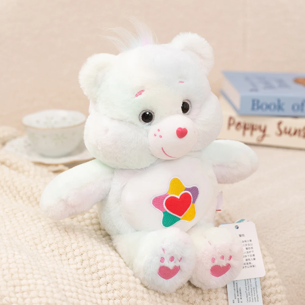33 cm Troetelbeertjes Leuke Regenboog Beer Knuffels Mooie Cartoon Beer Zacht Gevulde Poppen Homdecor Slapen Pluche Kussens
