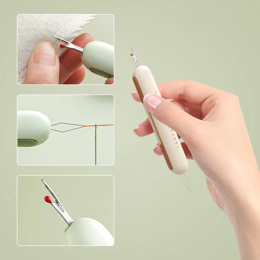 Seam Ripper Threading and Seam Remover 2 in 1 Thread Remover Tool Multifunctional Compact for Sewing Crafting Knitting