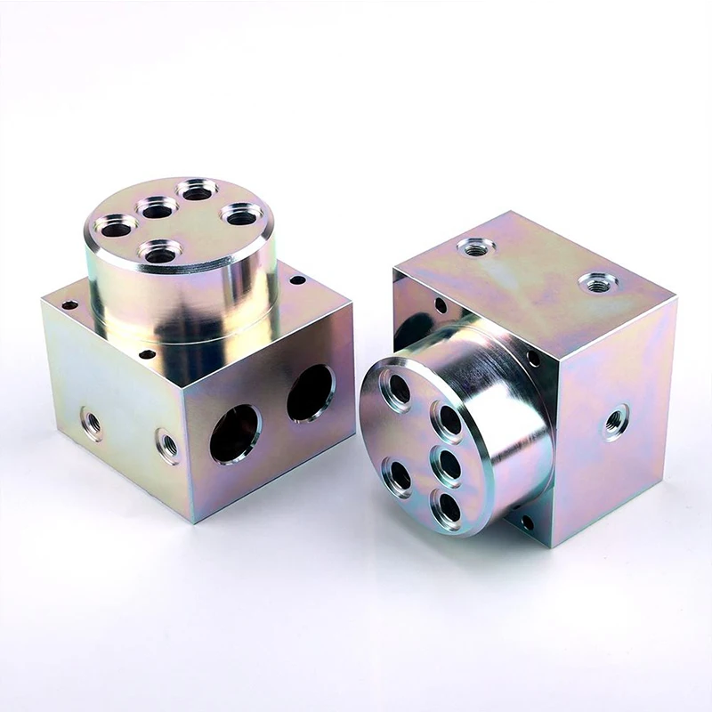 Custom Metal Multi-Port Hydraulic Valve Block cnc Manufacturing Machining Cnc Milling Service