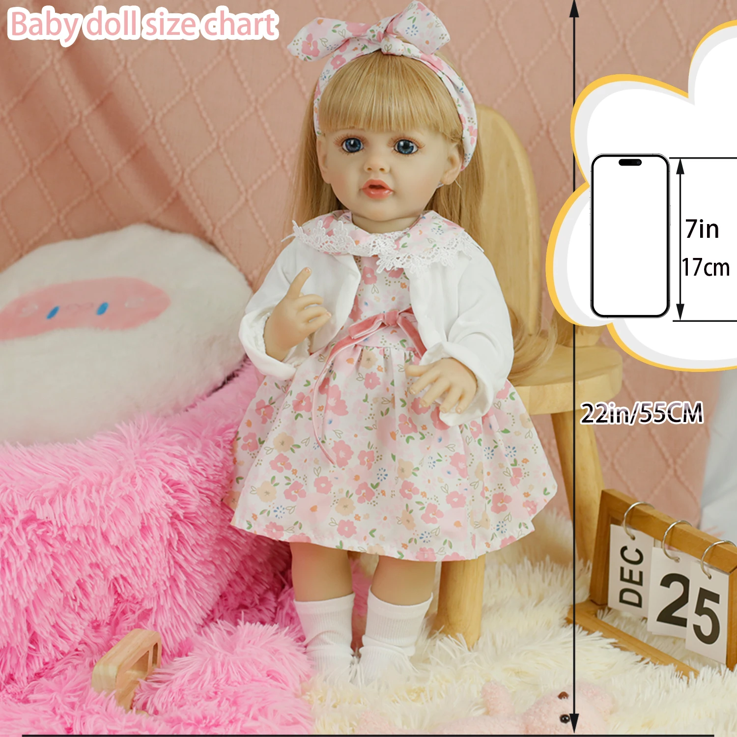 

Lifereborn 55 см реалистичные силиконовые виниловые куклы Reborn для маленьких девочек Betty Soft Touch игрушки ручной работы Bebe Reborn для рождественского подарка