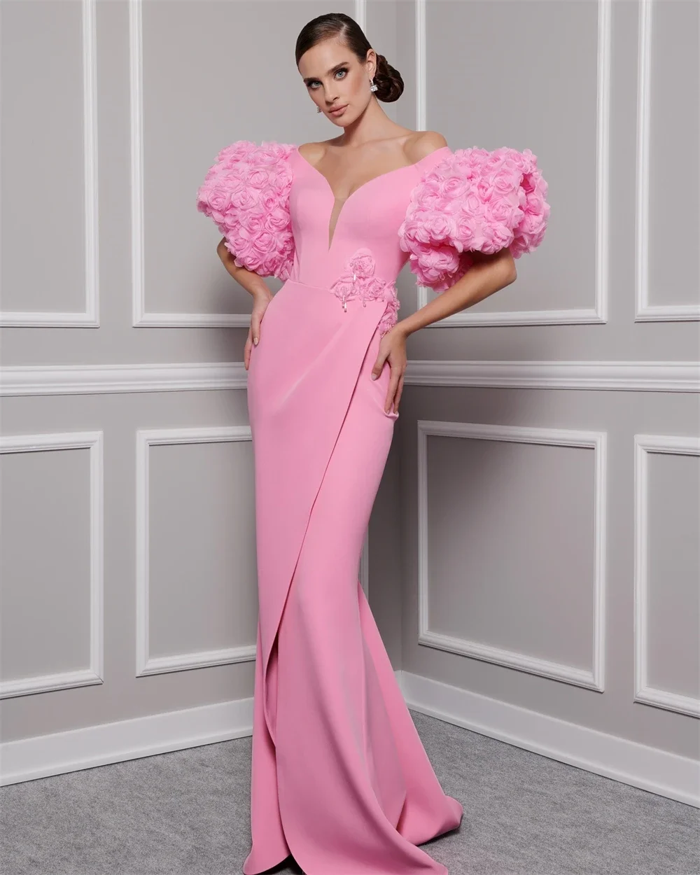 Customized Formal Dress Evening Saudi Arabia Sweetheart Mermaid Floor Length Skirts Fold Bespoke Occasion Dresses Prom Gown