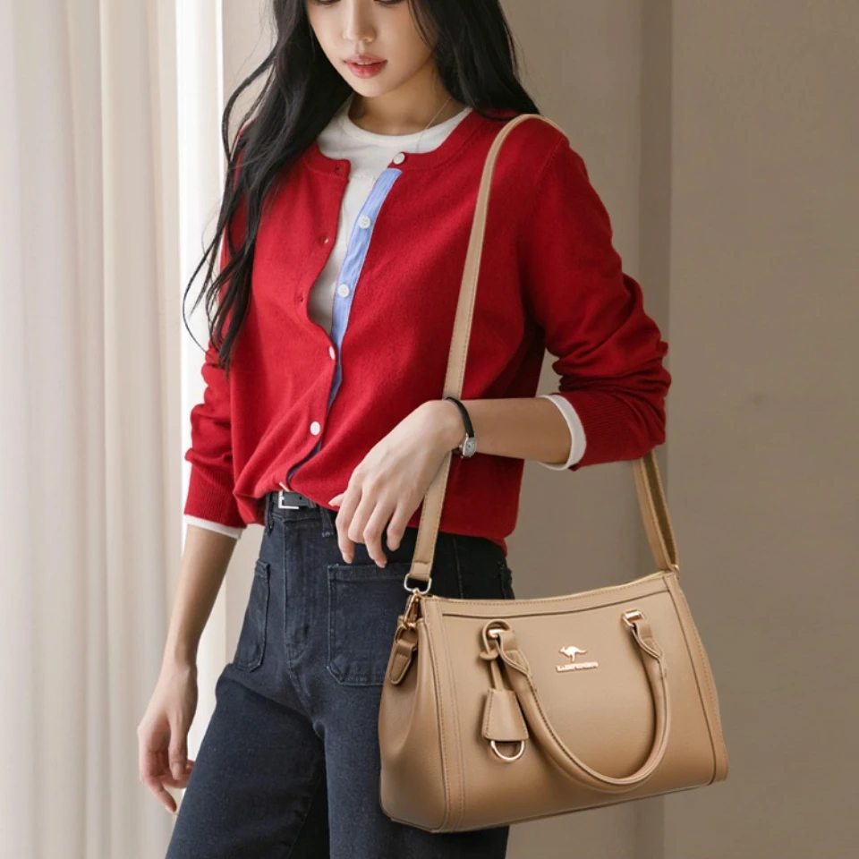 Kangaroo Brand Soft Pu Leather - огляд і ціна Leather Work Handbags For Women