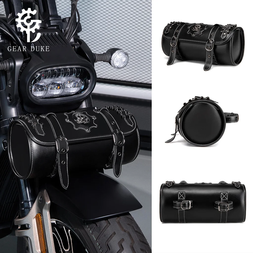 

European and American punk style personalized Harley motorcycle waterproof front hanging bag motorcycle modification