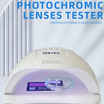 렌즈 변색 테스트 색상 변경 렌즈 UV 테스터, 광변색 검출기, 블루레이 방지 안경 측정기, 36 LED 조명