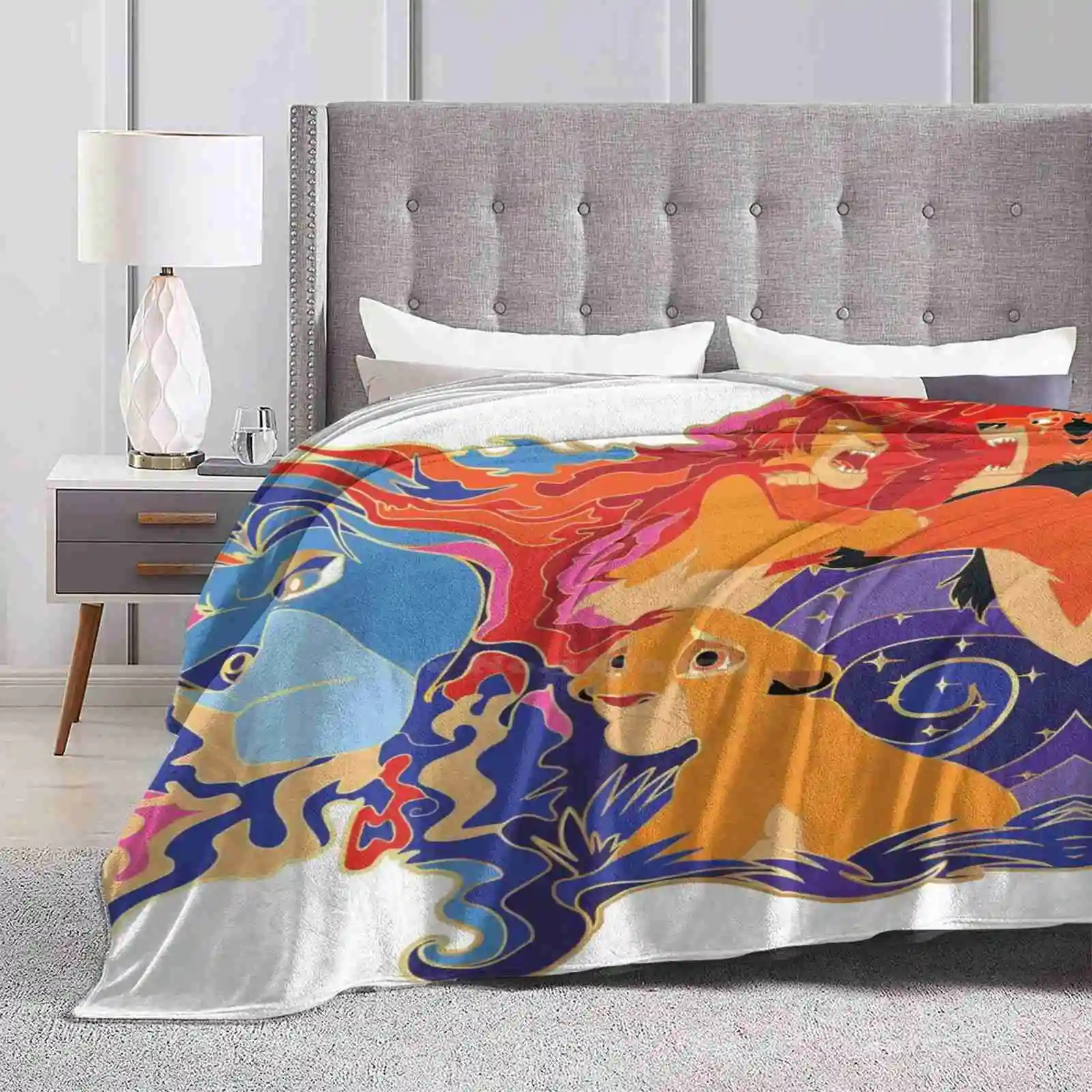 Remember Who You Are Hot Sale Printing High Qiality Warm Flannel Blanket Simba Scar Lion King Mufasa