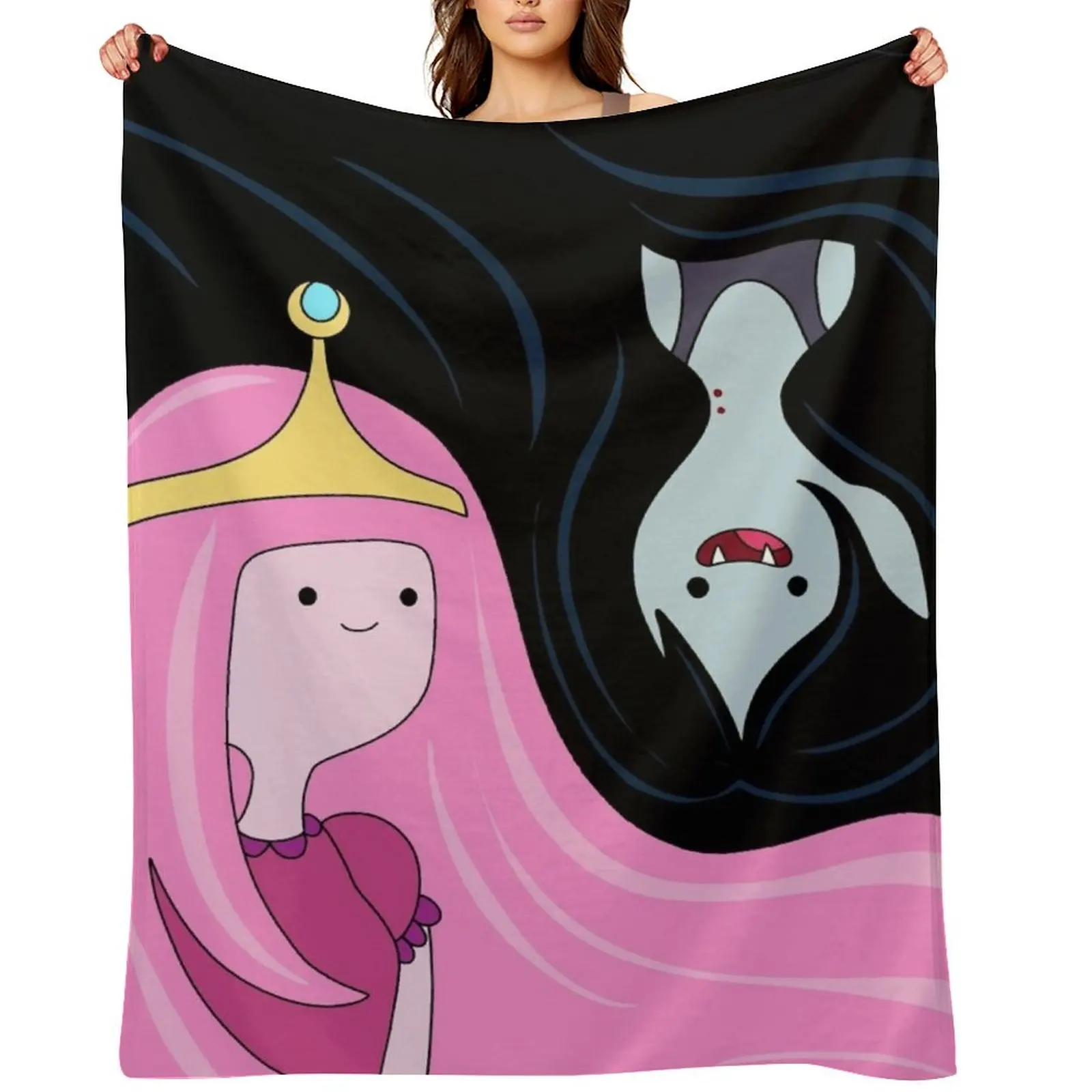 

Princess Bubblegum and Marceline Throw Blanket Heavy Tourist Cute christmas decoration Blankets