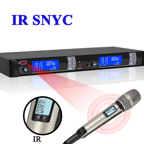 GPUB SKM9000 Professional Wireless Microphone One Drag For Singing Outdoor Stage Ktv Performance Meeting Handheld Mic