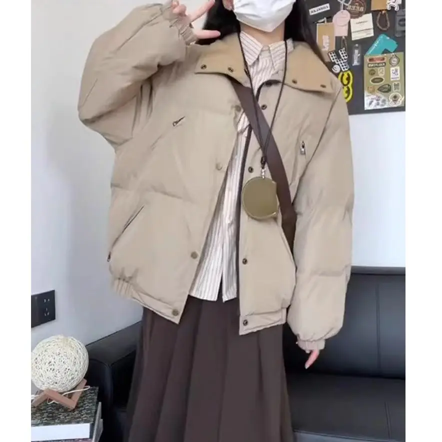 

Parkas Womens Knee Fall Polyester Lining Flap-Pocket Adjustable Drawcord Turtleneck Leisure Fashionable Practical Softshell 2025