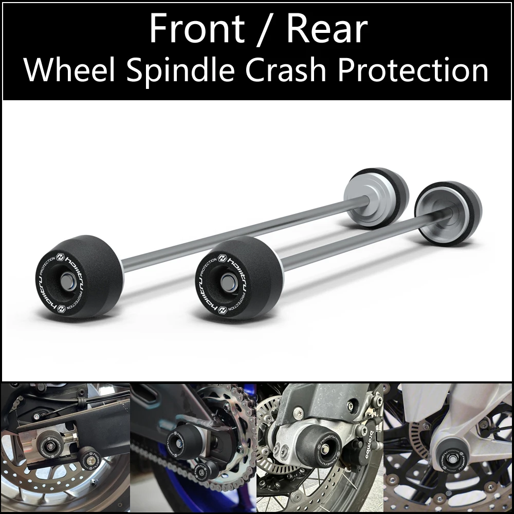 

Front Rear wheel Spindle Crash Protection For Yamaha YZF R6 2017-2023