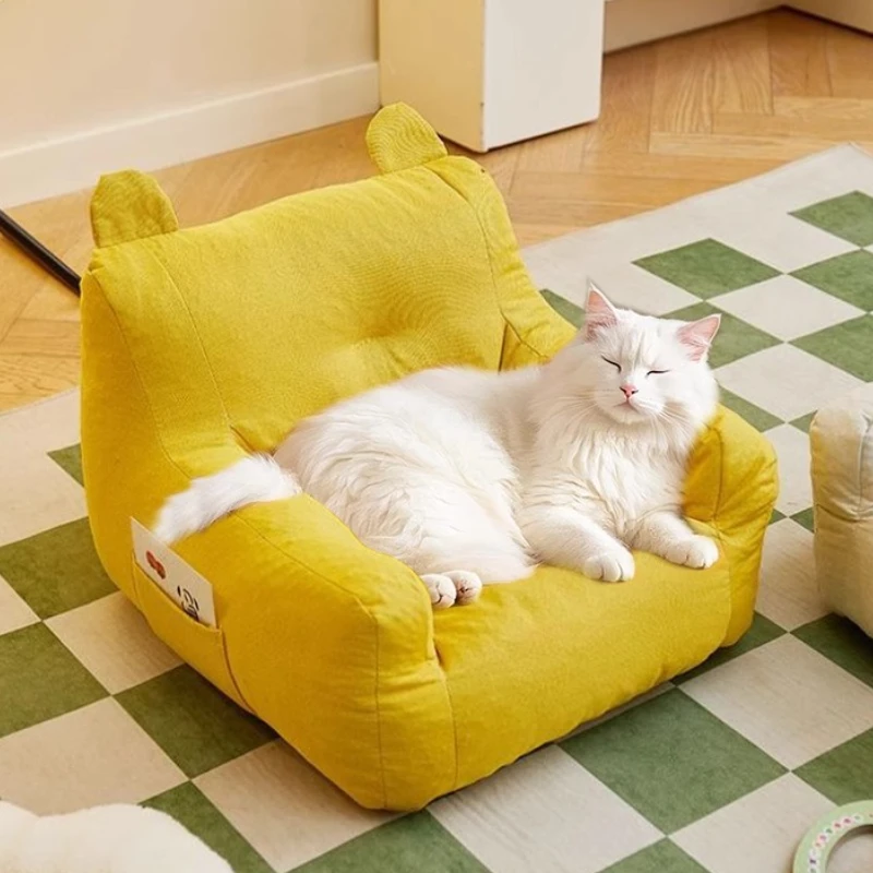 

Pet Sofa Bed Side Storage Cat Sleeping Mat Dog Resting House Summer Breathable Cat Bed Cute Styling Comfortable Cat Supplies