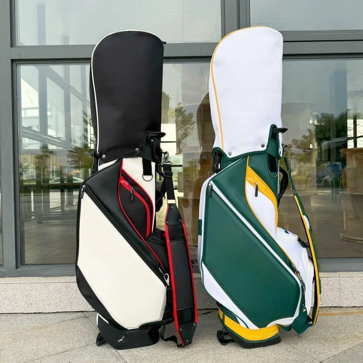 Multifunction Golf Stand Bag High Quality Fashion Outdoor Sports Bag Large Capacity Women Men Portable Bracket Bag,Green,Black