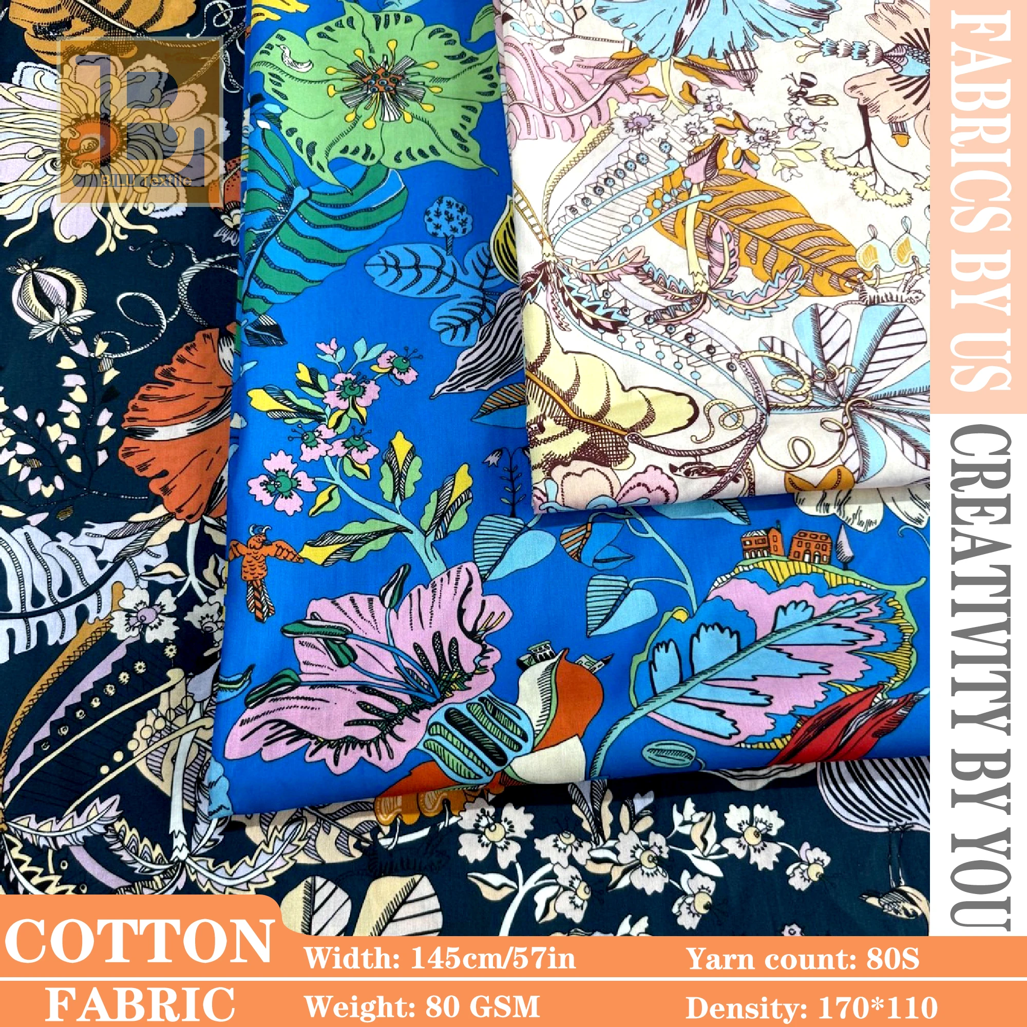 

Хлопчатобумажная меслиновая ткань с принтом — длинные скобы с цветочным принтом в стиле Свободы 80-х годов, для шитья пошиванию и шитья платьев (на метре)