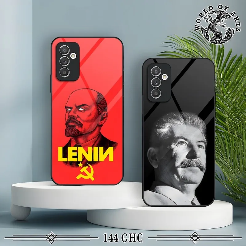 Vintage Stalin USSR CCCP Phone Case For Samsung S20 S30 S32 S21 S23 S8 S9 S10E Note 20 10 Pro Ultra Plus Glass Cover