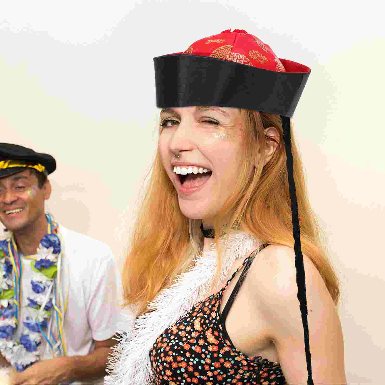 

Ancient Palace Headdress Party Hats Prop Costume Accessory Braid Cosplay Cardboard Plus Flannel Creative for Performance Child