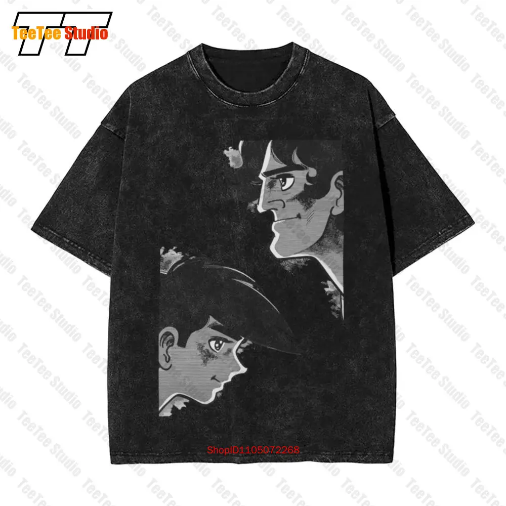 Vintage 90S tomorrows Joe Ashita No es un boxeo japonés Vintage camiseta de gran tamaño OHC7