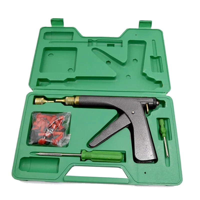 

A11F-Car Tire Repair Tool Kit Tire Repair Kit Auto Bike Tire Repair Puncture Plug Garage Motorcycle Wheel Vacuum Kit