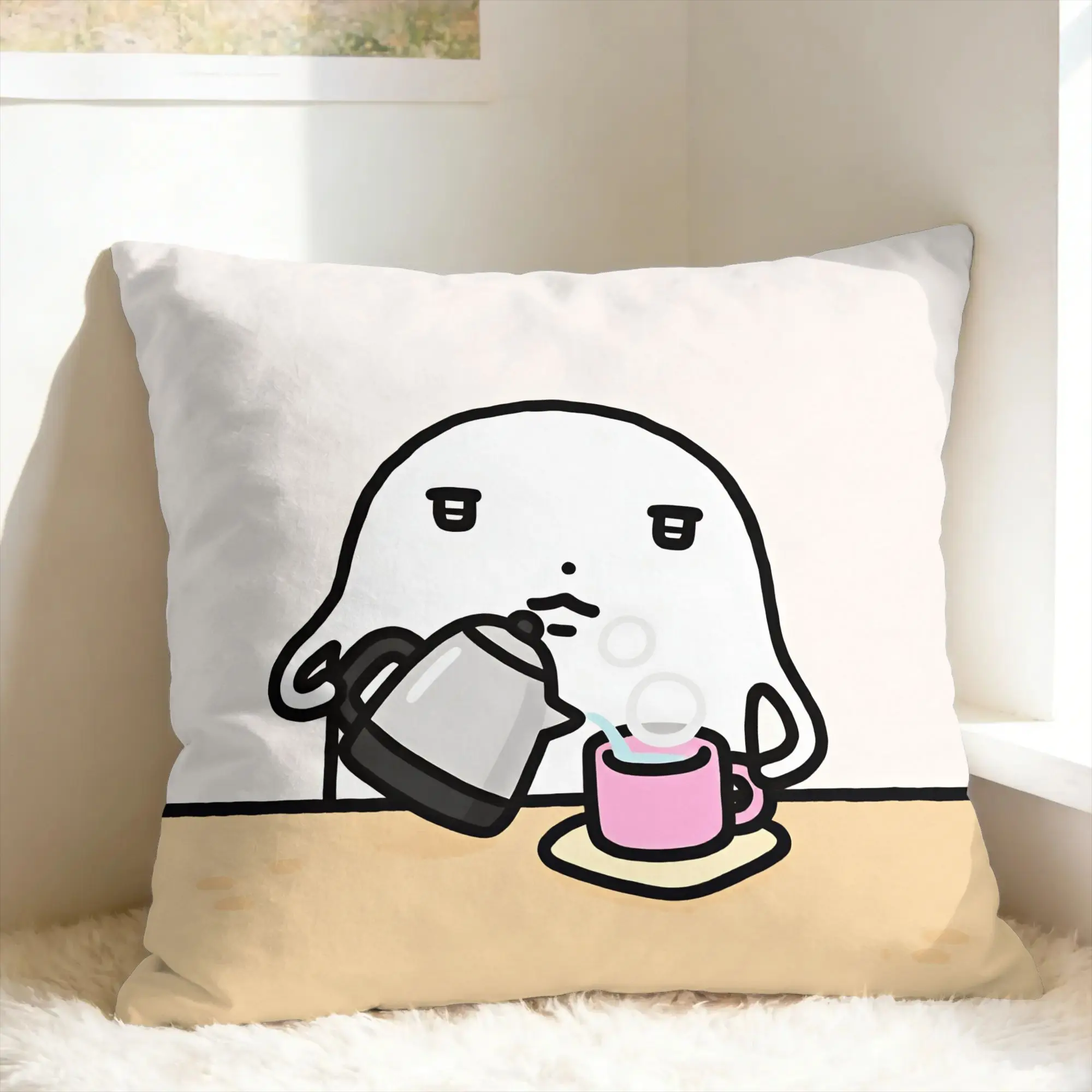 Cute P-Pumupuz Pillow Case  Cute Funny Pillow Cover Comfy Pillowcases For Sofa Couch Bed Living Room