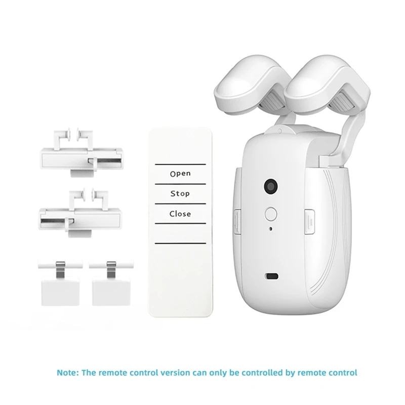 Robot de cortinas inteligente, pista de varilla romana/pistas de riel T/U, abridor de cortina automático 3 en 1, Motor de cortina con Control remoto