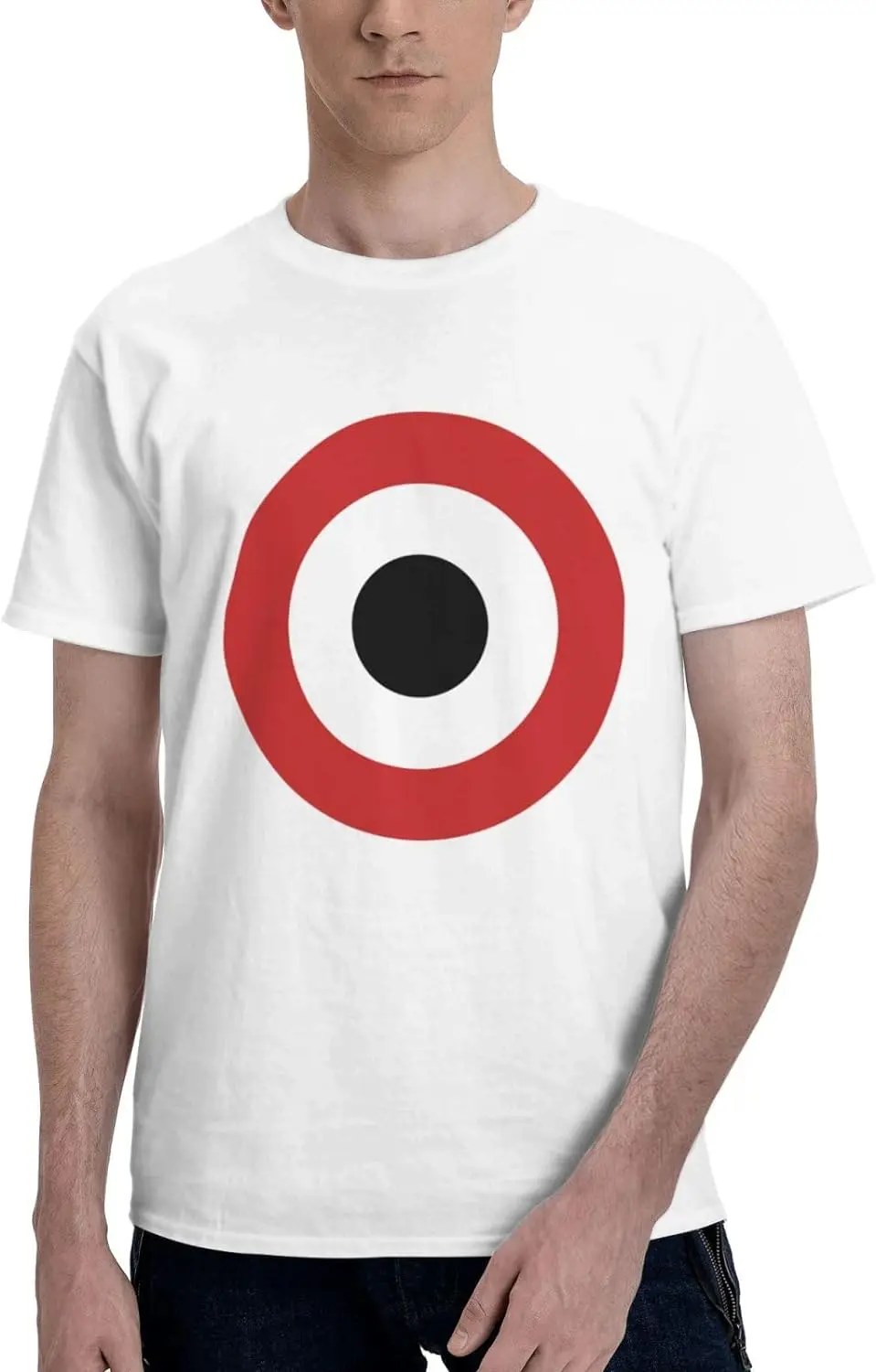 Roundel of Burkina Faso 1964â€“1984 Short Sleeve T-Shirt Cotton Soft Breathable Crew-Neck Black