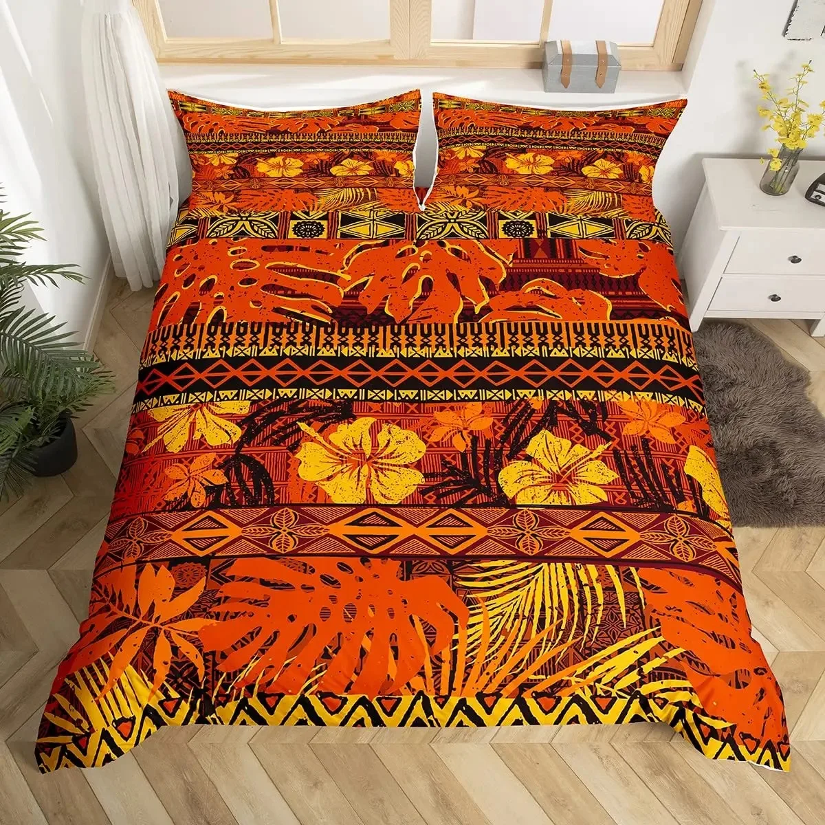 

Rainbow Duvet Cover Kawaii Tropical Fruits Bedding Set Pineapple Kiwi Lemon Doughnut Orange Cherry Strawberry Comforter Cover