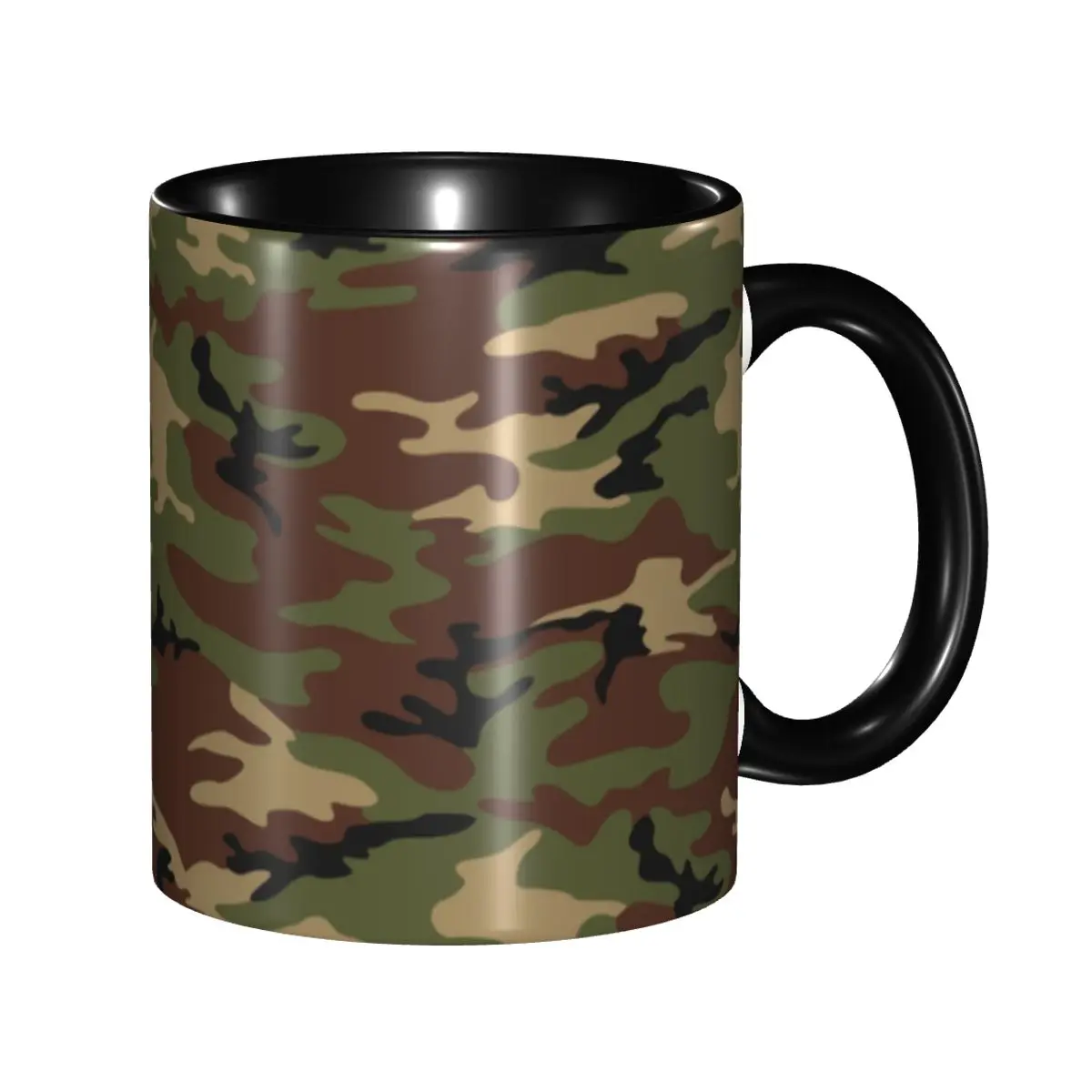 

Custom Camo Woodland Camouflage Mugs DIY Ceramic Tea Milk Coffee Cup