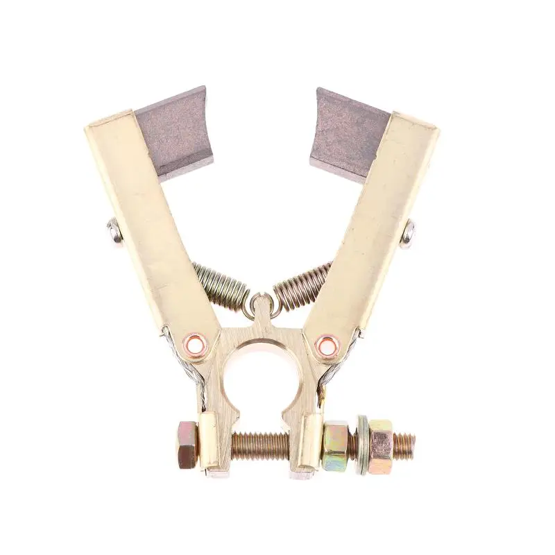 Hot Sale Carbon Brush Holder Scissors Double Foot Type For Motor Power Tool Hole Dia. 12mm Copper Carbon Brush Holder view 5