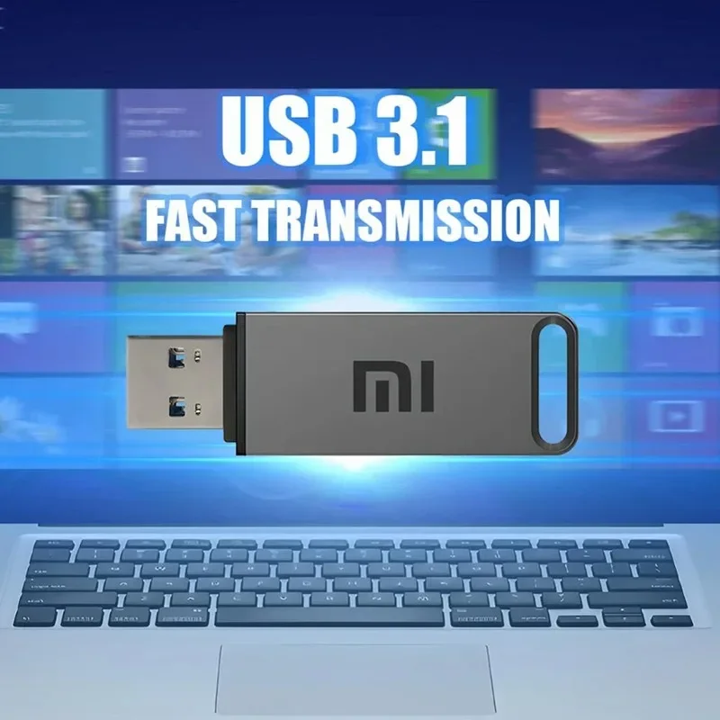 XIAOMI Original 2TB USB 3.1 Flash Drive High-Speed Pen Drive 1TB Metal Waterproof Type-C USB Memory For Computer Storage Devices