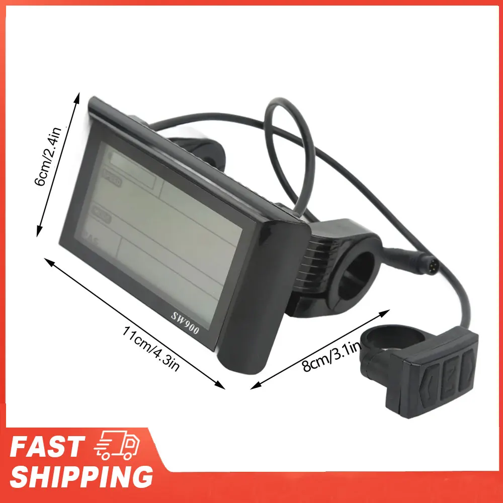 

Electric Scooter LCD Display Meter Electric Bike LCD Display Electric Scooter SW900 LCD Display Meter with Waterproof Connector