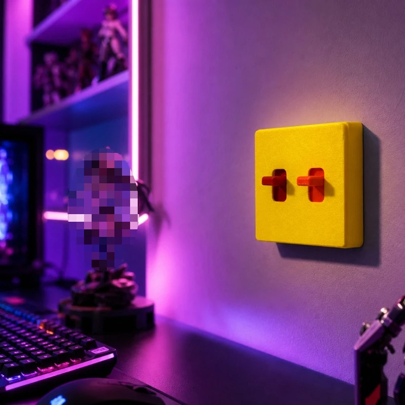 Unique Retro 86 Type Light Switch Cover 3D Printed Plastic Decor Panel Fun Creative Home Wall Plate Gift for Friends
