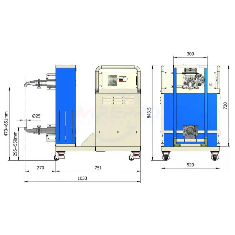 RG-B50 Good quality two electric heating guns machine for big cable shrink wrap pipe