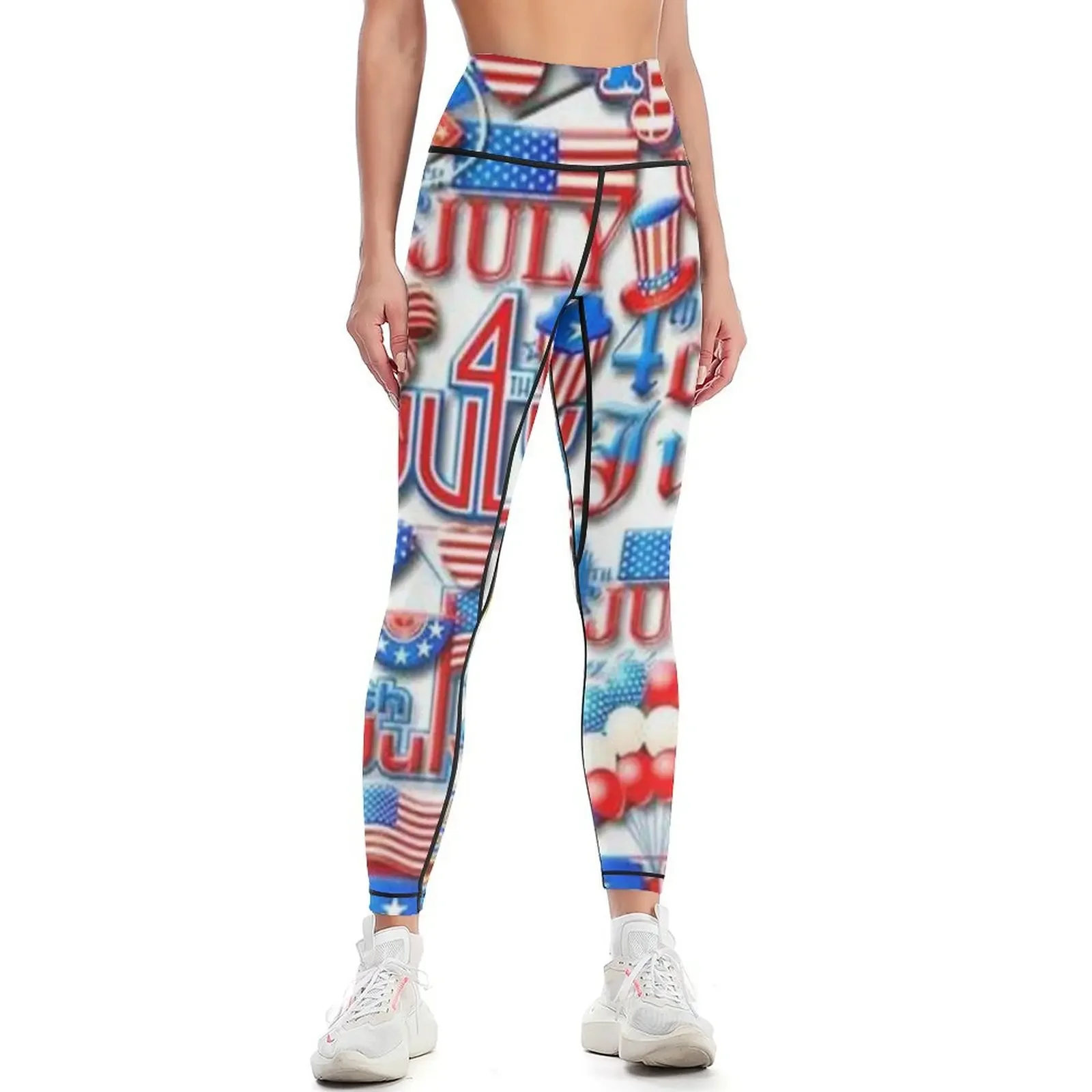 USA- America 4 july Leggings Legging sport Women's fitness gym top harem pants Womens Leggings