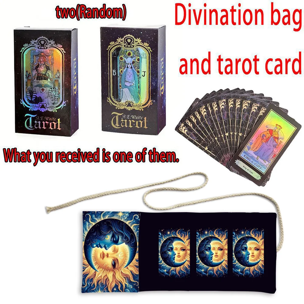 Mysterious Sun & Moon Tarot Storage Bag Events Tarot Cloth Divination Bag A Balance of Yin Yang Wrap Pouch Storage Pouch