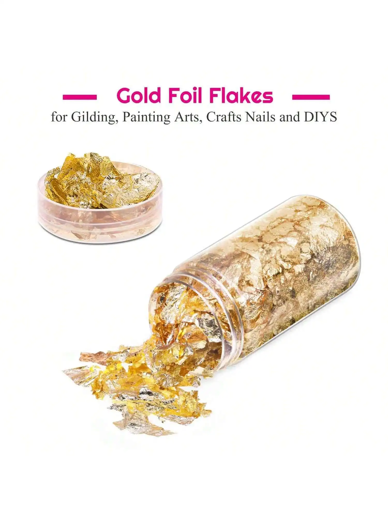 Gold Flakes, Gold Leaf Cake Decoration Gold Leaf Sheets for Cooking Dessert Baking Gold Foil Chocolates Decor Gold Flakes view 5