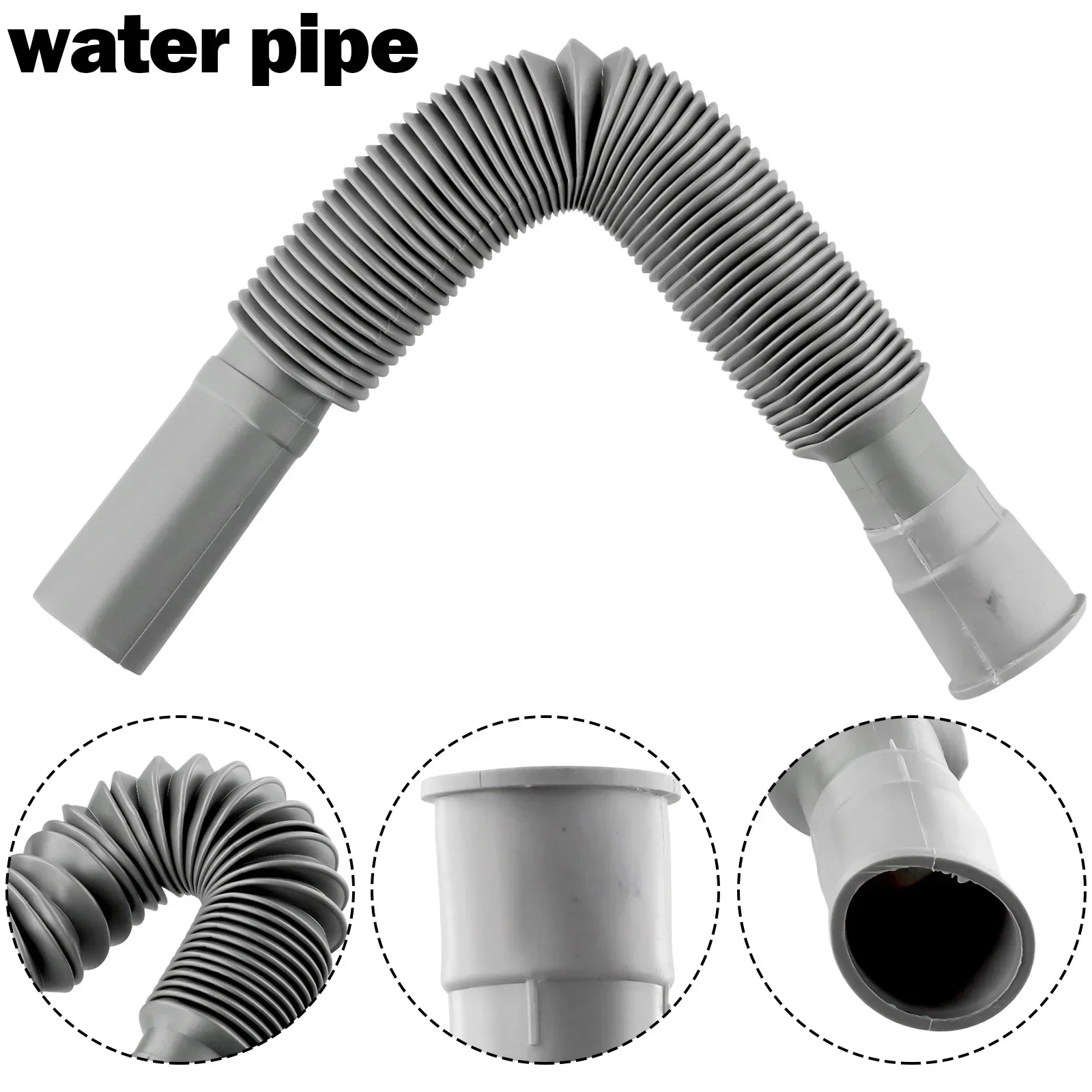 Universal Plastic Drain Hose Flexible Kitchen Sink Extension Washbasin Drain Hose Pipe For Bathroom Dropship Accessories Home