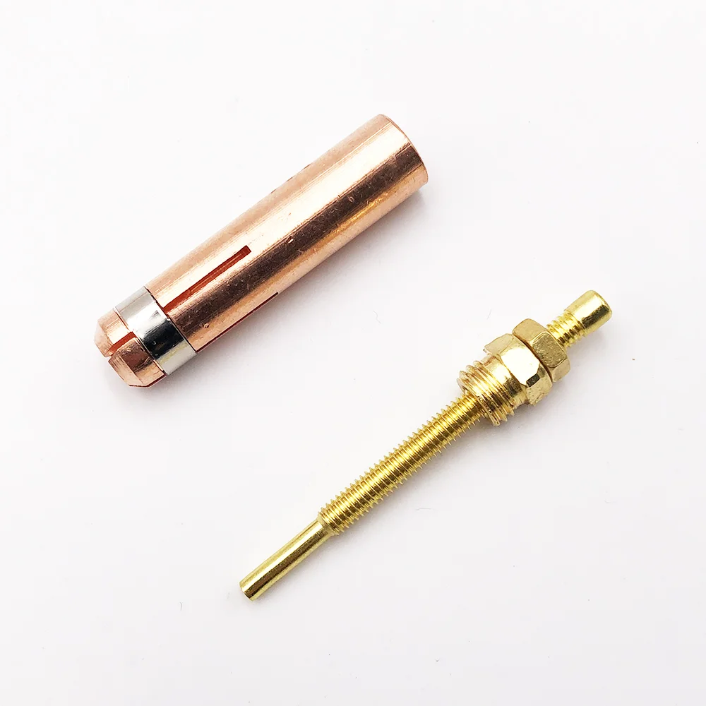 E-cu Stud Chuck M3 M4 M5 M6 M8 M10 Welding Machine Torch Welder Gun Consumables Stud Collect 10PCS