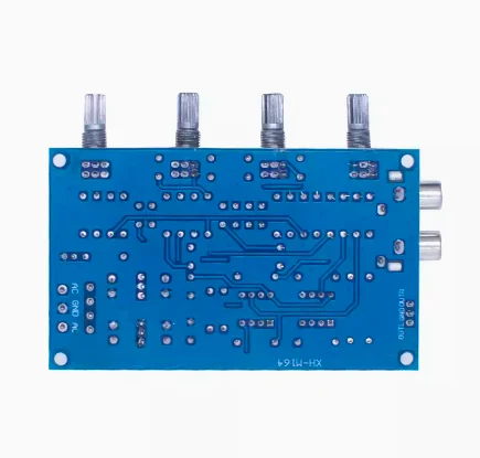 Panneau d\'amplificateur de tonalité NE5532, préamplificateur AC 12V-15V, alimentation, panneau d\'amplificateur Audio à double canal, réglage à 4