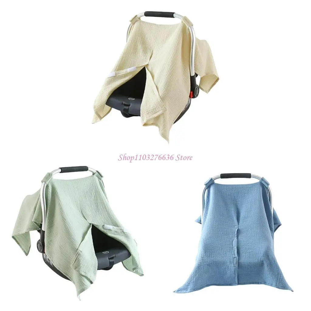 

R6FD Windproof Baby Carriage Cover Solid Color Newborns Toddler Carrying Basket Protections Sleeve for Busy Parents