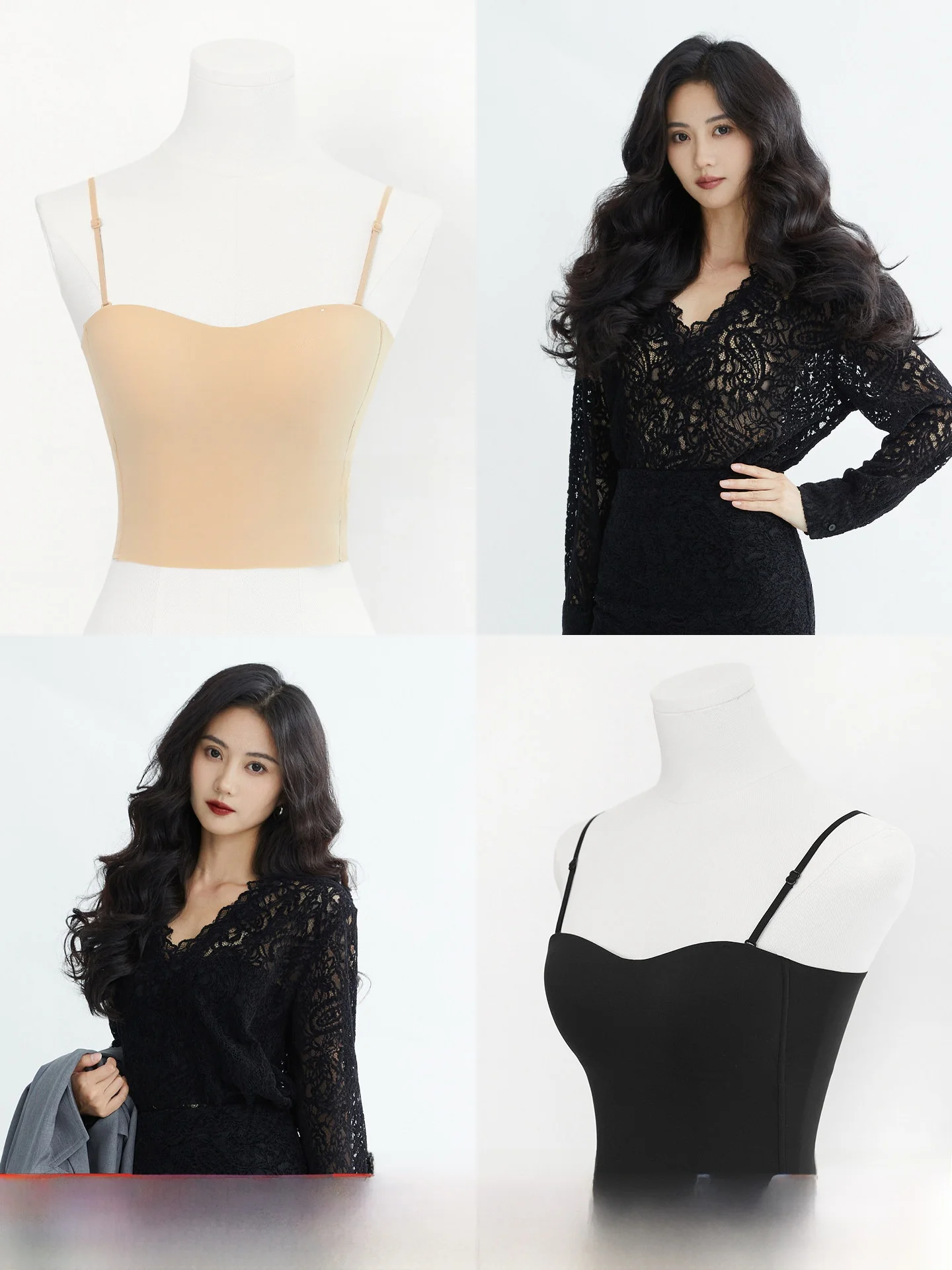 

TAIYANG OFFICE Women's Csole Tank Top with Chest Pad Elastic Fitting Inner Wear ort Sle High Elastici Nylon Fabric