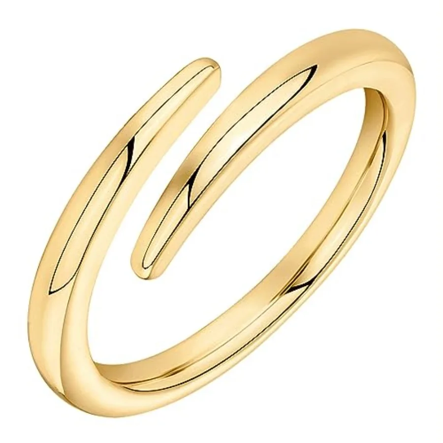 

14K Gold Plated Open Twist Eternity Band for Women