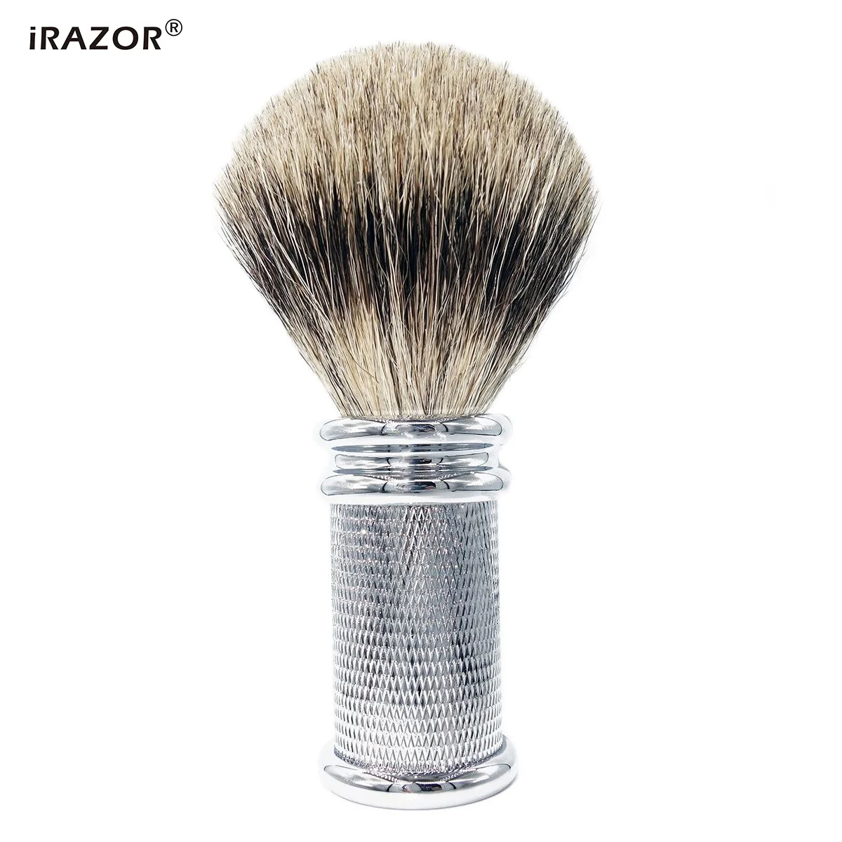 

Natural Badger Hair Shaving Brush Barber Salon Men's Facial Beard Cleaning Appliance Shave Tool with Anti-Slip Grip Handle