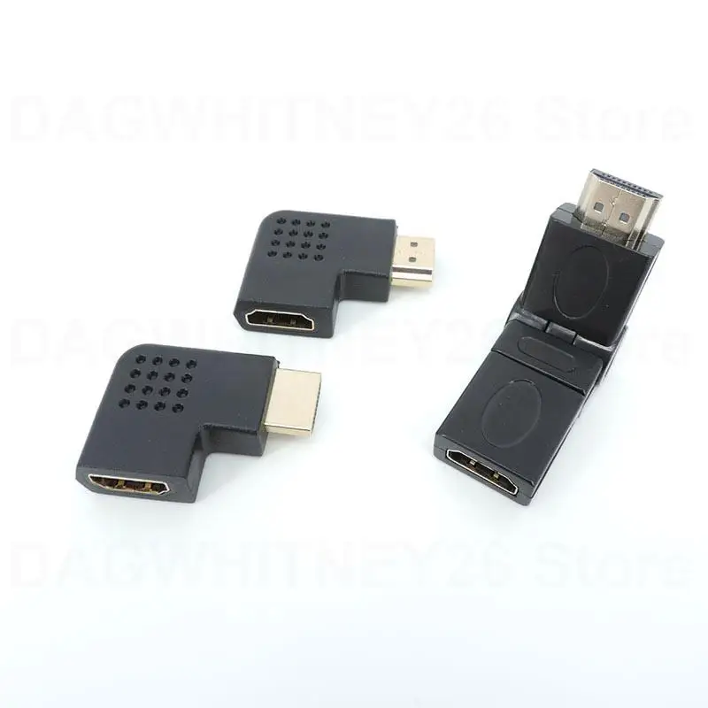 Adjustable 90 270 Degree HDMI-compatible Adapter Male to Female Connector Video Cable Plug Extender Converter Right Angle