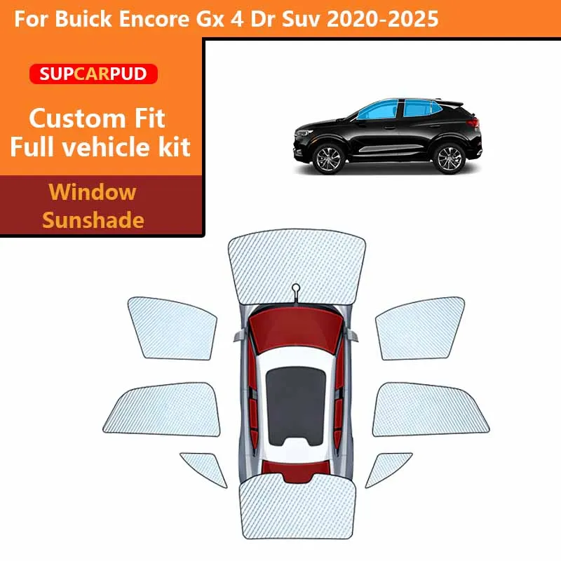

Custom Car Sunshades Privacy Curtain UV Protection For Buick Encore Gx 4 Dr Suv 2020-2025 Front Rear Side Windows