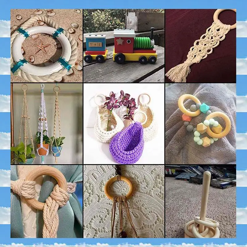 

A11I 200 шт. кольца из натурального дерева для поделок 55 мм кружевные кольца кольца из цельного дерева для поделок своими руками, разъемы для изготовления ювелирных изделий