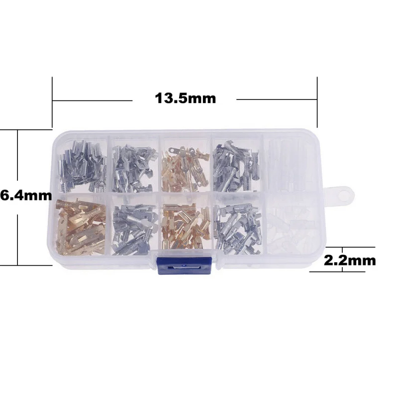 150PCS 2.8/4.8/6.3mmCold Pressing Terminal Hook switch Insert Male/Female Docking Wiring Terminal