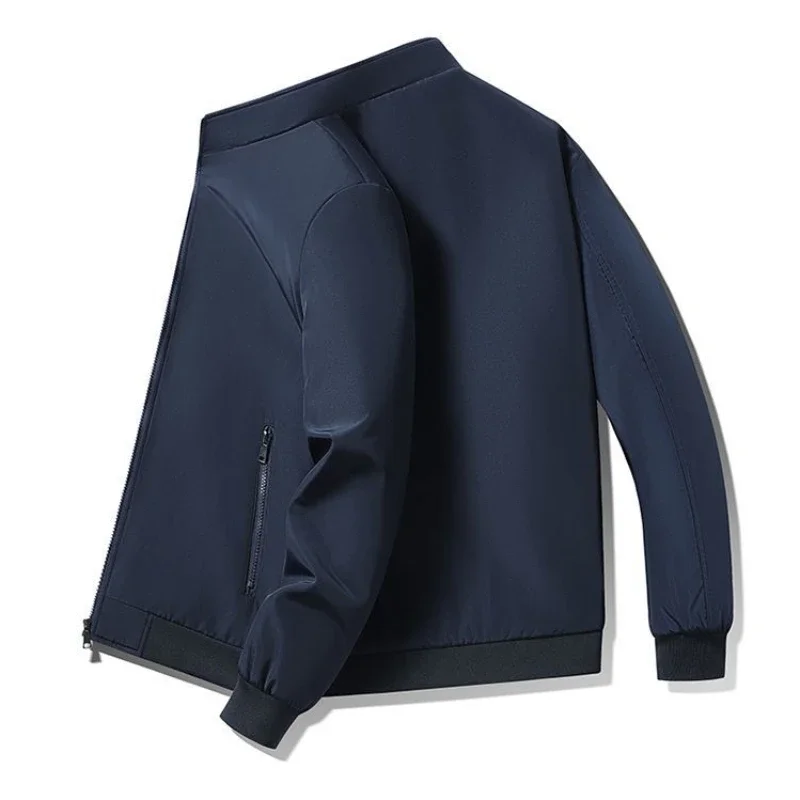 

Jacket Male Solid Color Thickened Warm Standing Collar Large Size Middle-Aged Men Business Casual Winter Cotton-Padded Clothing
